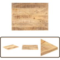 Tischplatte Massivholz Mango 25-27 mm 80x60 cm - Mangoholz Tischplatte - Esstisch Platte - Tischplatte Massiv - Industrielle Tischplatte - Rustikale Tischplatte Massivholz Mango 25-27 mm 80x60 cm - Mangoholz Tischplatte - Esstisch Platte - Tischplatte Massiv - Industrielle Tischplatte - Rustikale von VIDAXL