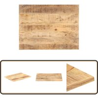 Tischplatte Massivholz Mango 25-27 mm 90x70 cm - Mangoholz Tischplatte - Esstisch Platte - Wohnzimmer Deko - Industrieller Stil - Rustikal Tischplatte Massivholz Mango 25-27 mm 90x70 cm - Mangoholz Tischplatte - Esstisch Platte - Wohnzimmer Deko - Industrieller Stil - Rustikal von VIDAXL
