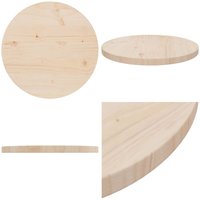 Tischplatte Ø40x2,5 cm Massivholz Kiefer - Runde Tischplatte - Massivholzt Tischplatte - Kiefernholz Tischplatte - Esstisch Platte - Wohnzimmer von VIDAXL