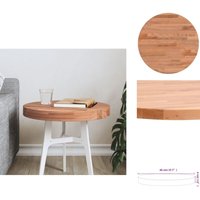 Tischplatte Ø40x4 cm Rund Massivholz Buche - Holztischplatte - Buchenholzt Tischplatte - Runde Tischplatte - Tischplatte Durchmesser 40 Cm - Bartisch Tischplatte Ø40x4 cm Rund Massivholz Buche - Holztischplatte - Buchenholzt Tischplatte - Runde Tischplatte - Tischplatte Durchmesser 40 Cm - Bartisch von VIDAXL