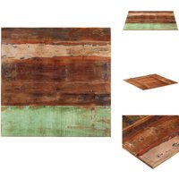 Tischplatte Quadratisch 80x80 cm 15-16 mm Altholz Massiv - Holztischplatte - Altholz Tischplatte - Vintage Tischplatte - Massiver Tisch - Wohnzimmer von VIDAXL