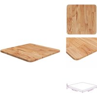 Tischplatte Quadratisch Hellbraun 40x40x1,5cm Behandelte Eiche - Esstisch Platte - Eichendielen - Holzt Tischplatte - Holztischplatte Massiv von VIDAXL