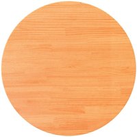 Tischplatte Rund Wachsbraun Ø80x2,5 cm Massivholz Kiefer vidaXL von VIDAXL