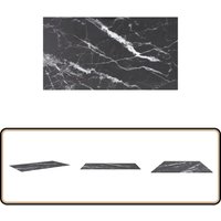 Tischplatte Schwarz 120x65 cm 8 mm Hartglas in Marmoroptik - Tischplatte - Glastischplatte - Marmor Design - Esstisch Platte - Wohnzimmer Dekoration Tischplatte Schwarz 120x65 cm 8 mm Hartglas in Marmoroptik - Tischplatte - Glastischplatte - Marmor Design - Esstisch Platte - Wohnzimmer Dekoration von VIDAXL