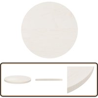 Tischplatte Weiß Ø40x2,5 cm Massivholz Kiefer - Runde Tischplatte - Esstisch Platte - Wohnzimmer Tischplatte - Garten Tischplatte - Kiefer Massiv Tischplatte Weiß Ø40x2,5 cm Massivholz Kiefer - Runde Tischplatte - Esstisch Platte - Wohnzimmer Tischplatte - Garten Tischplatte - Kiefer Massiv von VIDAXL
