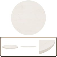 Tischplatte Weiß Ø50x2,5 cm Massivholz Kiefer - Runde Tischplatte - Esstisch Platte - Wohnzimmer Tischplatte - Garten Tischplatte - Kiefer Massiv Tischplatte Weiß Ø50x2,5 cm Massivholz Kiefer - Runde Tischplatte - Esstisch Platte - Wohnzimmer Tischplatte - Garten Tischplatte - Kiefer Massiv von VIDAXL