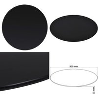 Tischplatte aus gehärtetem Glas Rund 900 mm - Tischplatte - Glastischplatte - Runde Tischplatte - Schwarze Tischplatte - Gehärtetes Glas - Home & Tischplatte aus gehärtetem Glas Rund 900 mm - Tischplatte - Glastischplatte - Runde Tischplatte - Schwarze Tischplatte - Gehärtetes Glas - Home & von VIDAXL