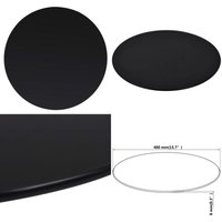 Tischplatte aus gehärtetem Glas rund 400 mm - Tischplatte - Glastischplatte - Runde Tischplatte - Esstisch Platte - Wohnzimmer Tischplatte - Home & von VIDAXL