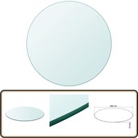 Tischplatte aus gehärtetem Glas rund 800 mm - Tischplatte - Glastischplatte - Runde Tischplatte - Transparente Tischplatte - Esstisch Platte Tischplatte aus gehärtetem Glas rund 800 mm - Tischplatte - Glastischplatte - Runde Tischplatte - Transparente Tischplatte - Esstisch Platte von VIDAXL