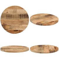 Tischplatte ø 50x2,5 cm Rund Raues Massives Mangoholz - Holztischplatte - Mangoholz Tischplatte - Runde Tischplatte - Esstisch Platte - Tischplatte Tischplatte ø 50x2,5 cm Rund Raues Massives Mangoholz - Holztischplatte - Mangoholz Tischplatte - Runde Tischplatte - Esstisch Platte - Tischplatte von VIDAXL