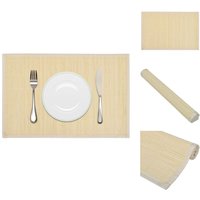 Tischsets - 6 Bambus-Platzdeckchen 30 x 45 cm Natur - Beige von VIDAXL