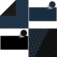 Treibende Pool-Solarplane PE 549x274 cm Schwarz und Blau - Poolabdeckung - Poolabdeckungen - Home & Living von VIDAXL