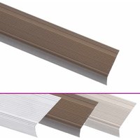 Treppenkantenprofil in L-Form 15 Stk. Aluminium 100cm Braun vidaXL von VIDAXL