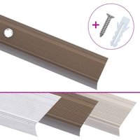 Vidaxl - Treppenkantenprofil in L-Form 5 Stk. Aluminium 100cm Braun von VIDAXL