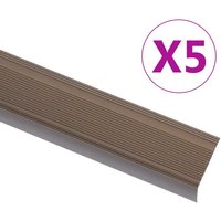 Vidaxl - Treppenkantenprofil in L-Form 5 Stk. Aluminium 90 cm Braun von VIDAXL
