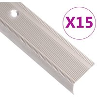 Treppenkantenprofile L-Form 15 Stk. Aluminium 100cm Champagner vidaXL von VIDAXL