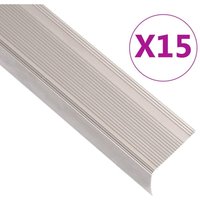 Treppenkantenprofile L-Form 15 Stk. Aluminium 90cm Champagner Vidaxl Treppenkantenprofile L-Form 15 Stk. Aluminium 90cm Champagner Vidaxl von VIDAXL