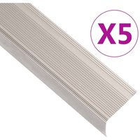 Vidaxl - Treppenkantenprofile in L-Form 5 Stk. Aluminium 90cm Champagner von VIDAXL