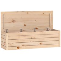 Vidaxl - Truhe 109x36,5x33 cm Massivholz Kiefer von VIDAXL