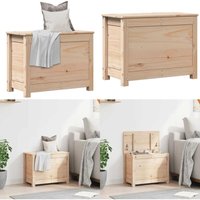 Truhe 60x32x45,5 cm Massivholz Kiefer - Aufbewahrungsb Box - Holzkiste - Kiefernholz - Truhe - Möbel - Home & Living von VIDAXL