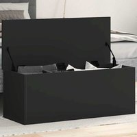 Vidaxl - Truhe Schwarz 90x35x35 cm Holzwerkstoff 378751 von VIDAXL