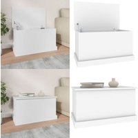 Truhe Weiß 70x40x38 cm Holzwerkstoff - Truhe - Truhen - Home & Living - Weiß Truhe Weiß 70x40x38 cm Holzwerkstoff - Truhe - Truhen - Home & Living - Weiß von VIDAXL