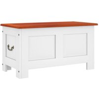 Truhe mit Deckel Braun und Weiß Massivholz Akazie Vidaxl Truhe mit Deckel Braun und Weiß Massivholz Akazie Vidaxl von VIDAXL