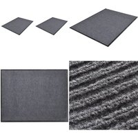 Vidaxl - Türmatten 2 Stk. pvc Grau 90 x 60 cm - pvc Türmatte - Haus Eingangsbereich - Rutschfeste Matte - Graue Fußmatte - Wohnzimmer Deko - Home & von VIDAXL