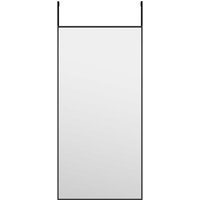 Türspiegel Schwarz 30x60 cm Glas und Aluminium vidaXL156646 von BONNEVIE