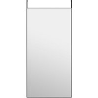 Türspiegel Schwarz 50x100 cm Glas und Aluminium vidaXL29492 von BONNEVIE