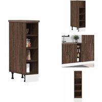 Vidaxl - Unterschrank Braun Eichen-Optik 20x44,5x81,5 cm Holzwerkstoff - Unterschrank - Unterschränke - Küchenschrank - Küchenmöbel Vidaxl - Unterschrank Braun Eichen-Optik 20x44,5x81,5 cm Holzwerkstoff - Unterschrank - Unterschränke - Küchenschrank - Küchenmöbel von VIDAXL
