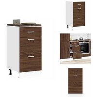 Unterschrank Braun Eichen-Optik 40x46x81,5 cm Holzwerkstoff - Unterschrank - Unterschränke - Küchenschrank - Küchenmöbel Unterschrank Braun Eichen-Optik 40x46x81,5 cm Holzwerkstoff - Unterschrank - Unterschränke - Küchenschrank - Küchenmöbel von VIDAXL