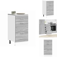 Unterschrank Grau Sonoma 40x46x81,5 cm Holzwerkstoff - Unterschrank - Unterschränke - Küchenschrank - Küchenmöbel Unterschrank Grau Sonoma 40x46x81,5 cm Holzwerkstoff - Unterschrank - Unterschränke - Küchenschrank - Küchenmöbel von VIDAXL