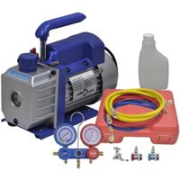 Vakuumpumpe Einstufig mit 2-Wege-Verteiler-Manometer Set - Vidaxl von VIDAXL