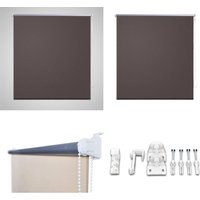 Verdunkelungsrollo 160 x 230 cm braun - Verdunkelung Rollo - Fensterrollo - Raffstore - Braun - Polyester - Home & Living von VIDAXL