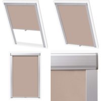 Verdunkelungsrollo Beige 206 - Dachfensterrollo - Velux Rollo - Verdunklungsrollo - Rollladen - Sonnenschutz - Home & Living von VIDAXL