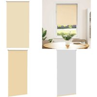 Verdunkelungsrollo Beige 70x130cm Stoffbreite 65,7 cm Polyester - Vidaxl Verdunkelungsrollo Beige 70x130cm Stoffbreite 65,7 cm Polyester - Vidaxl von VIDAXL