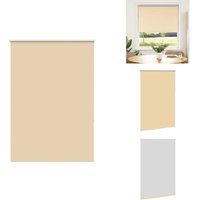 Vidaxl - Verdunkelungsrollo Beige 90x130cm Stoffbreite 85,7 cm Polyester - Verdunkelungsrollo - Verdunkelungsrollos - Rollo - Verdunklungsrollo von VIDAXL