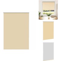 Vidaxl - Verdunkelungsrollo Beige 95x130cm Stoffbreite 90,7 cm Polyester - Verdunkelungsrollo - Verdunkelungsrollos - Rollo - Verdunklungsrollo von VIDAXL