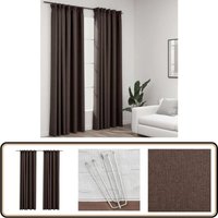 Verdunkelungsvorhänge Haken Leinenoptik 2 Stk. Taupe 140x225 cm - Verdunkelungsvorhänge - Leinenoptik - Vorhänge - Wohnaccessoires - Tapete Verdunkelungsvorhänge Haken Leinenoptik 2 Stk. Taupe 140x225 cm - Verdunkelungsvorhänge - Leinenoptik - Vorhänge - Wohnaccessoires - Tapete von VIDAXL