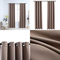 Verdunkelungsvorhänge mit Metallösen 2 Stk. Taupe 140x225cm - Verdunkelungsvorhänge - Gardinen - Wohnaccessoires - Tapete Taupe - Vorhänge Taupe Verdunkelungsvorhänge mit Metallösen 2 Stk. Taupe 140x225cm - Verdunkelungsvorhänge - Gardinen - Wohnaccessoires - Tapete Taupe - Vorhänge Taupe von VIDAXL