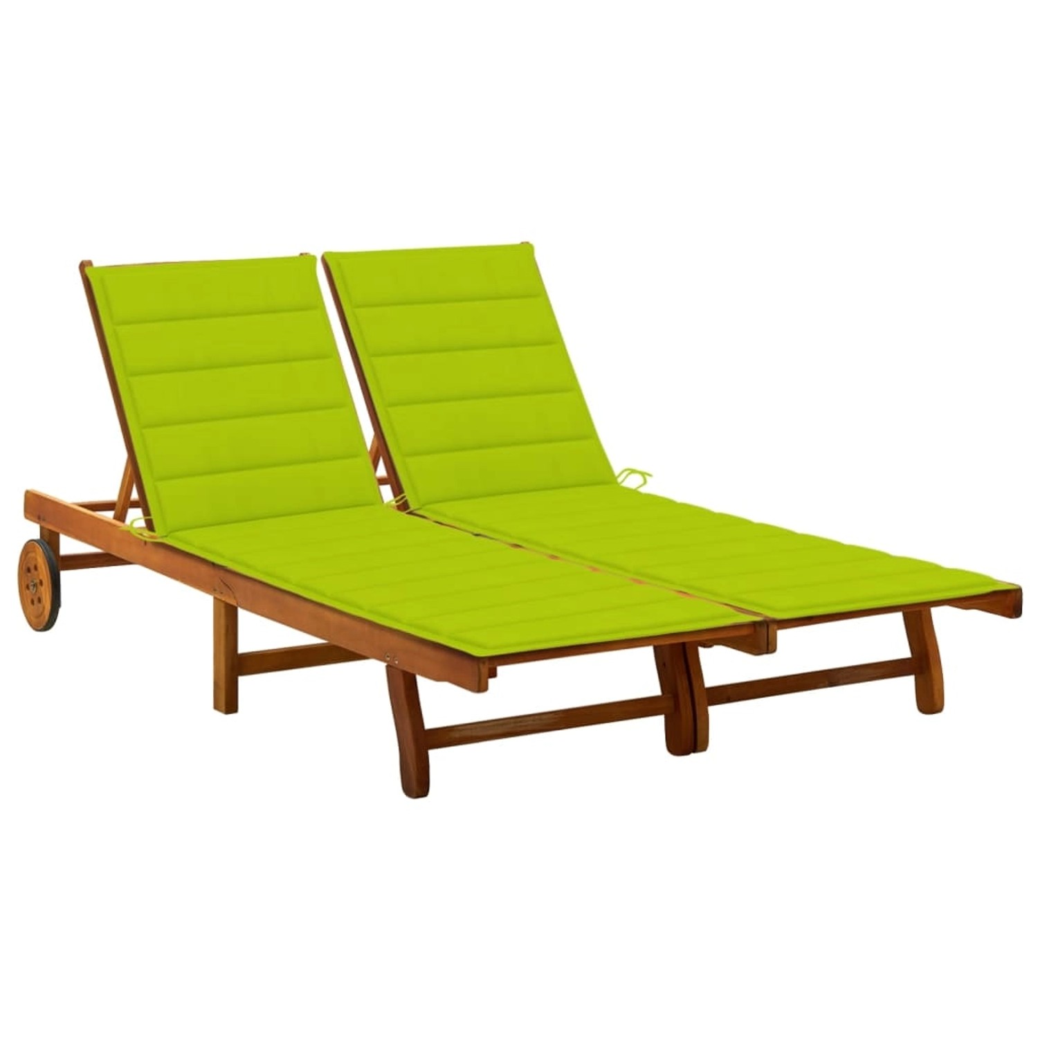 VidaXL 2-Personen-Sonnenliege mit Auflagen Akazie Massivholz HellGrün VidaXL 2-Personen-Sonnenliege mit Auflagen Akazie Massivholz HellGrün von VIDAXL