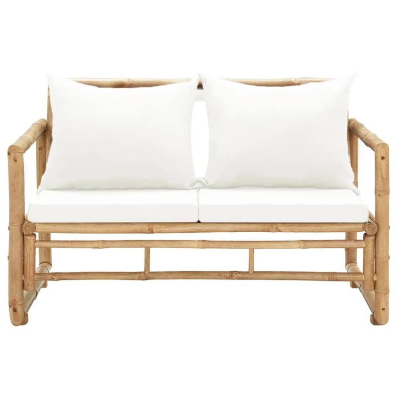 VidaXL 2-Sitzer Gartensofa mit Polstern Bambus von VIDAXL