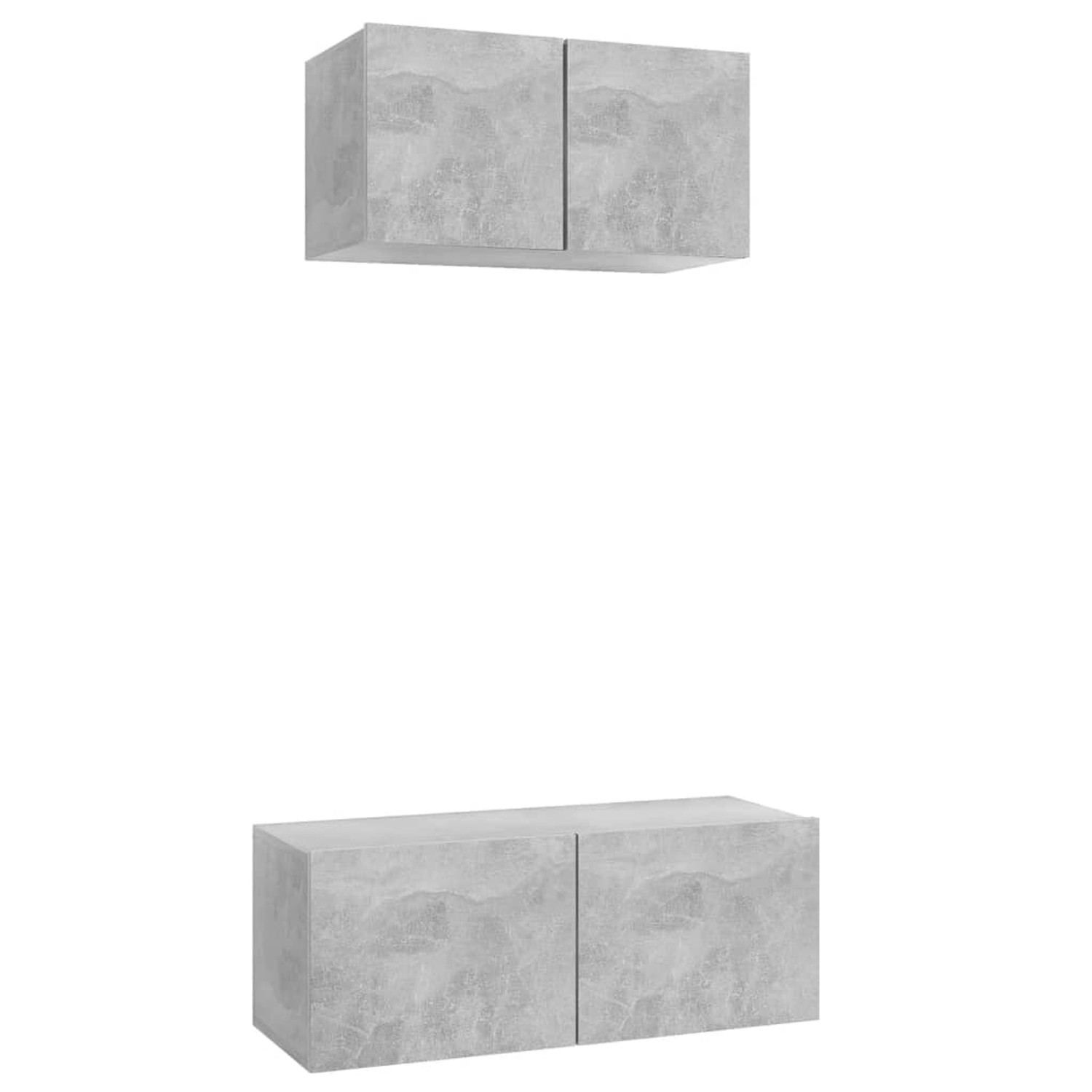 VidaXL 2-tlg. TV-Schrank-Set Betongrau Holzwerkstoff 4 von VIDAXL