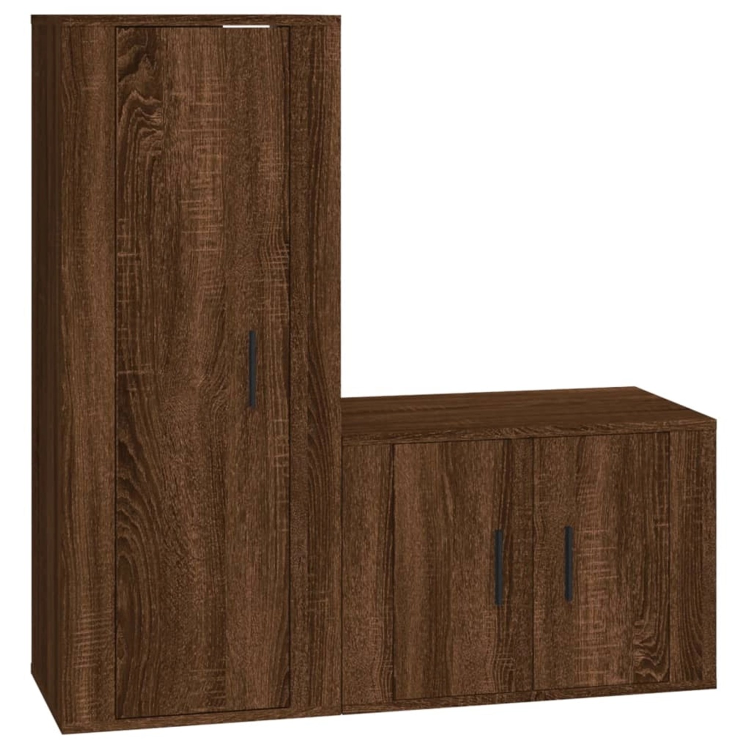 VidaXL 2-tlg. TV-Schrank-Set Braun Eichen-Optik Holzwerkstoff 11 VidaXL 2-tlg. TV-Schrank-Set Braun Eichen-Optik Holzwerkstoff 11 von VIDAXL