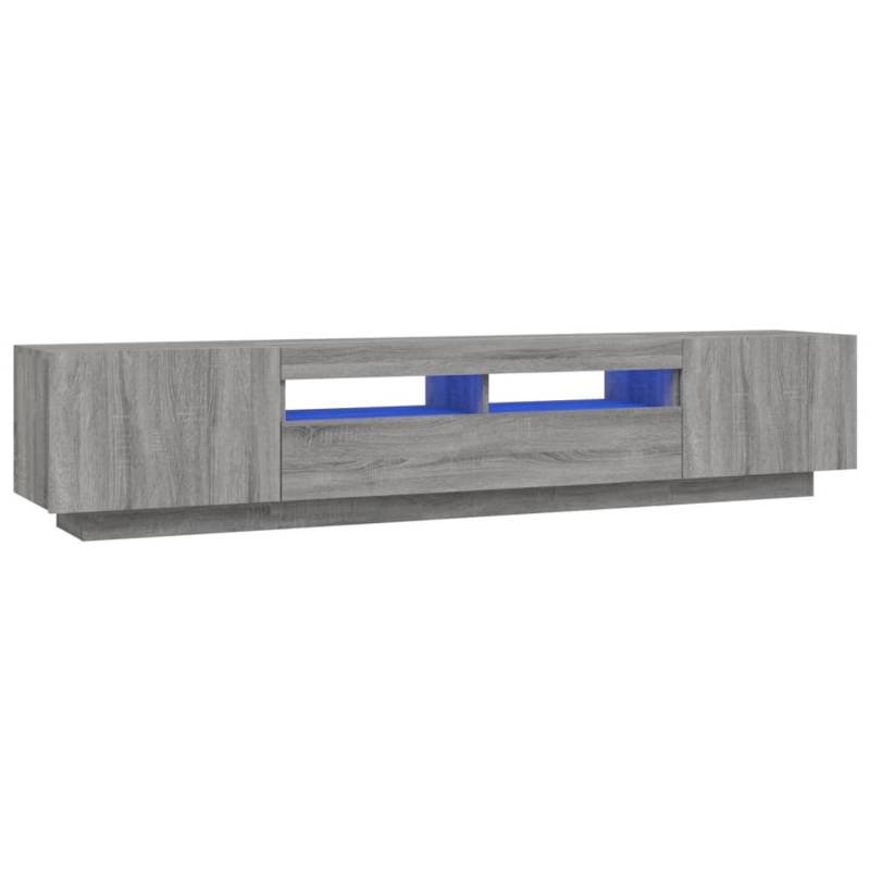 VidaXL 2-tlg. TV-Schrank-Set LED-Leuchten Grau Sonoma Holzwerkstoff 2 von VIDAXL