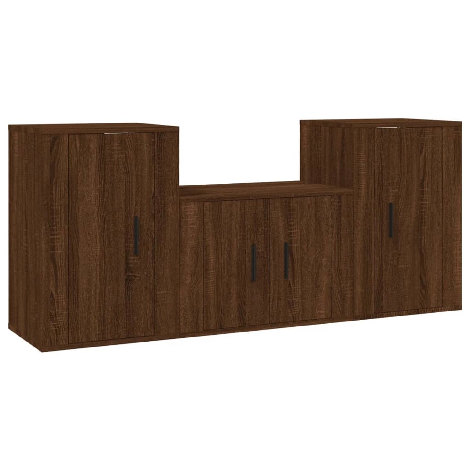 VidaXL 3-tlg. TV-Schrank-Set Braun Eichen-Optik Holzwerkstoff 1 VidaXL 3-tlg. TV-Schrank-Set Braun Eichen-Optik Holzwerkstoff 1 von VIDAXL