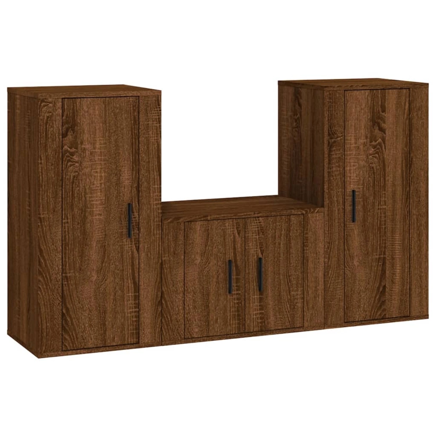 VidaXL 3-tlg. TV-Schrank-Set Braun Eichen-Optik Holzwerkstoff 5 VidaXL 3-tlg. TV-Schrank-Set Braun Eichen-Optik Holzwerkstoff 5 von VIDAXL