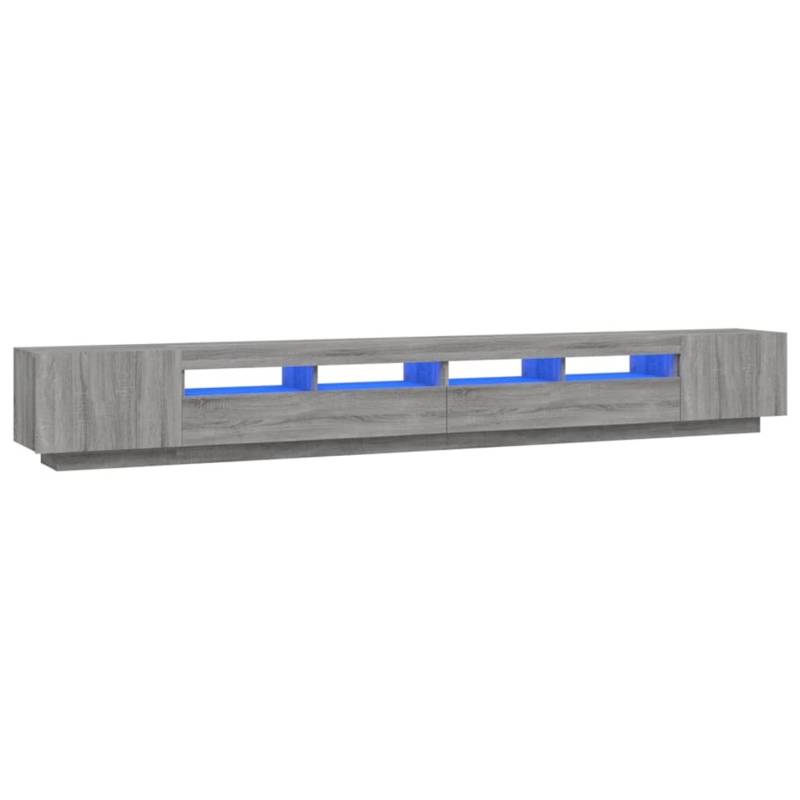 VidaXL 3-tlg. TV-Schrank-Set LED-Leuchten Grau Sonoma Holzwerkstoff 1 von VIDAXL