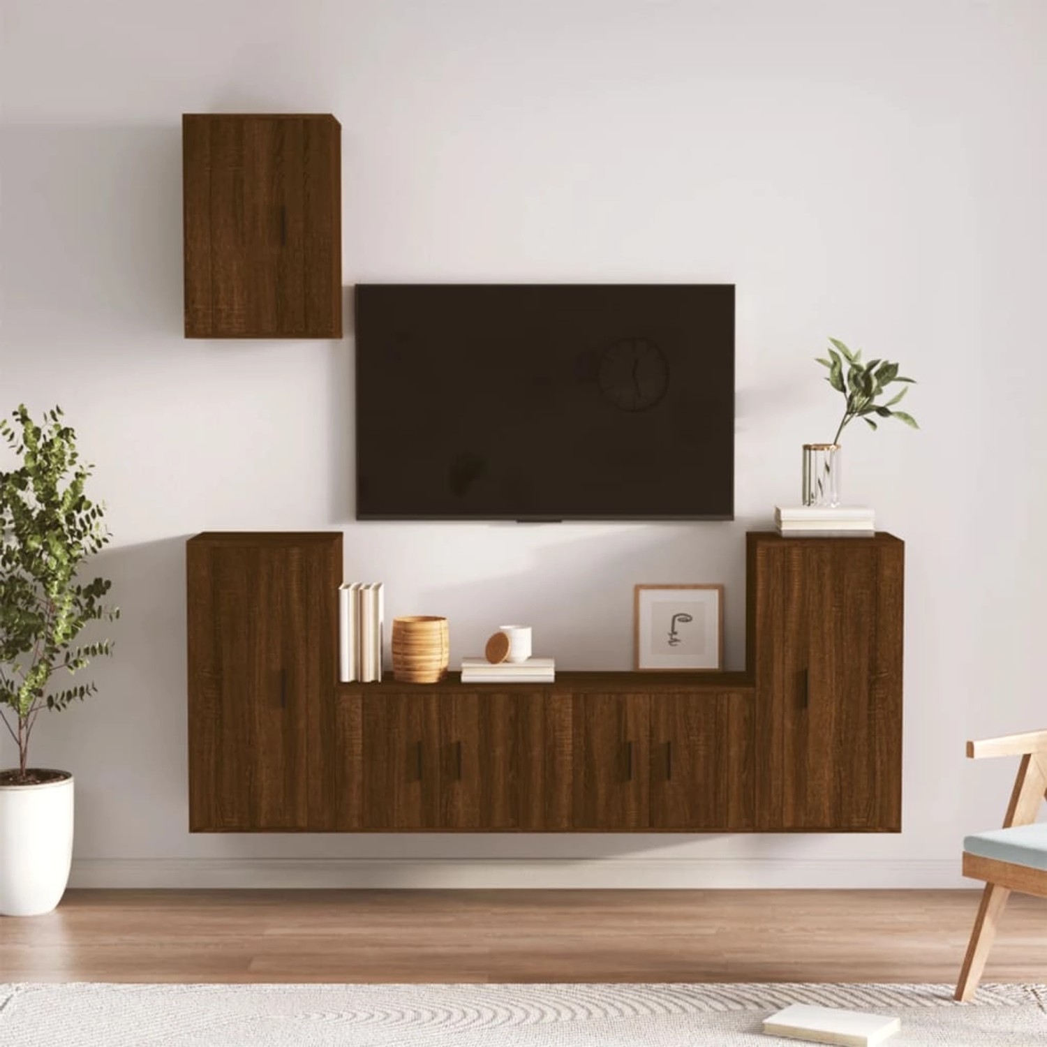 VidaXL 5-tlg. TV-Schrank-Set Braun Eichen-Optik Holzwerkstoff Modell 8 VidaXL 5-tlg. TV-Schrank-Set Braun Eichen-Optik Holzwerkstoff Modell 8 von VIDAXL